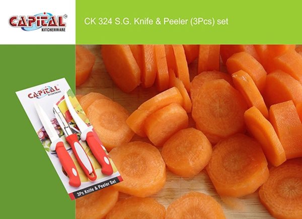 Capital S G Knife & Peeler 3 PCS Set CK 324-510