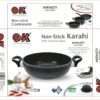 OK Marble Stone Non Stick Deep Fry Pan with Glass lid (2.0 ltr) -0