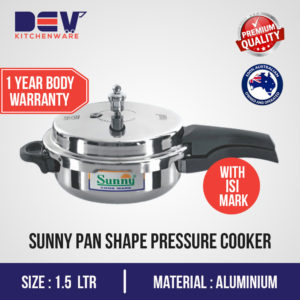 Sunny Pan shape (Baby) 1.5 Ltr (R) pressure cooker-0
