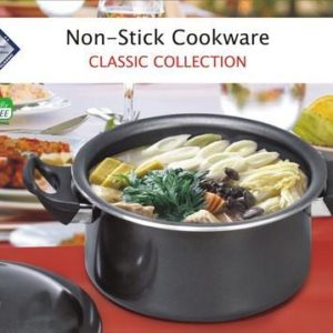OK Non Stick Stew Pot 6.0 Ltr Jumbo with Lid-0