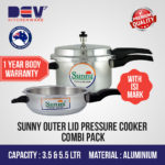 Sunny Outer Lid 3.5 & 5.5 Ltr (R) Pressure Cooker Combi Pack-0