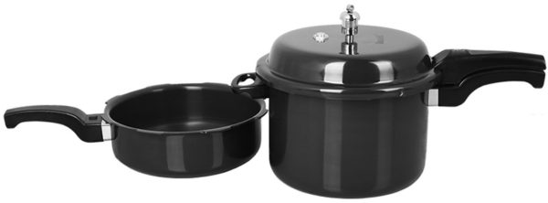 Sunny Outer Lid 1.5 & 3.5 Ltr Hard Anodised Pressure Cooker Combi Pack-1151