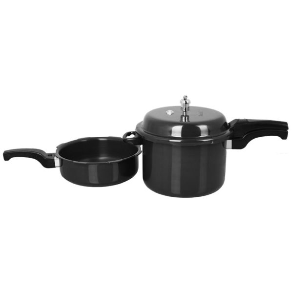 Sunny Outer Lid 3.5 & 5.5 Ltr Hard Anodised Pressure Cooker Combi Pack-1153