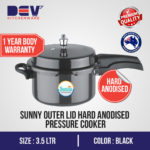 Sunny Outer Lid 3.5 Ltr Hard Anodised Pressure Cooker-0