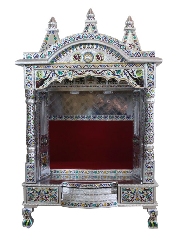 JK 24 18 Aluminium Minakari Pooja (Puja)Temple (Mandir)-1704