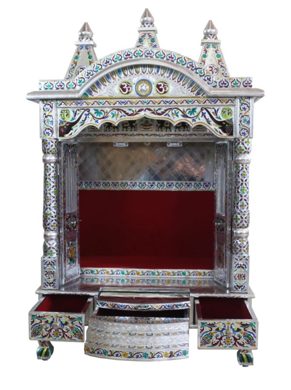 JK 24 18 Aluminium Minakari Pooja (Puja)Temple (Mandir)-1706