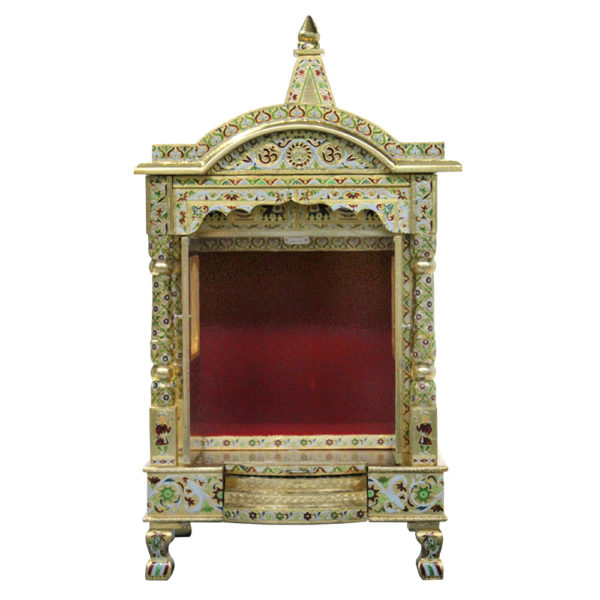 JK 21 18 Brass Minakari Pooja (Puja) Temple (Mandir)-2117