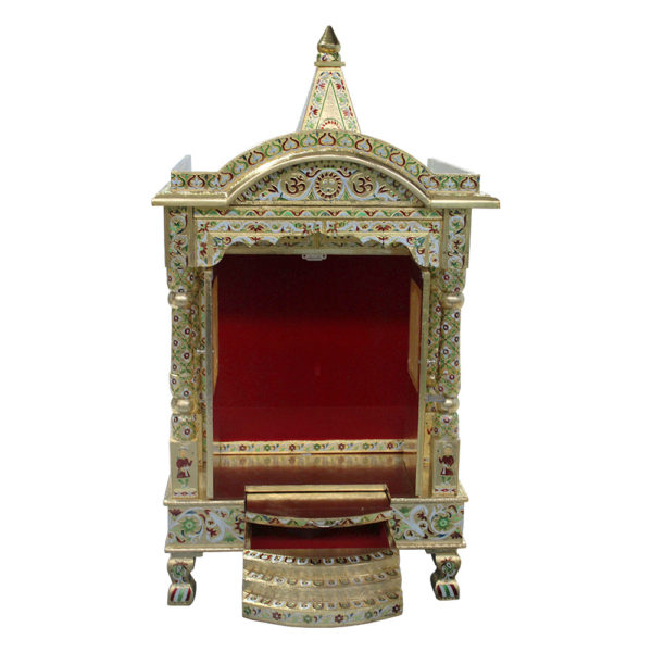 JK 21 18 Brass Minakari Pooja (Puja) Temple (Mandir)-2119