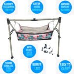 Stainless Steel Premium Indian style baby cradle Ghodiyu Portable cradle,hammock with DIGITAL RING KHOYA with motor